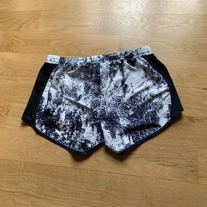 Under-Armour Blue/Black Splatter Heat Gear Shorts